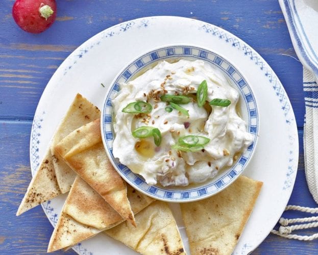 Sesame and onion seed flatbread