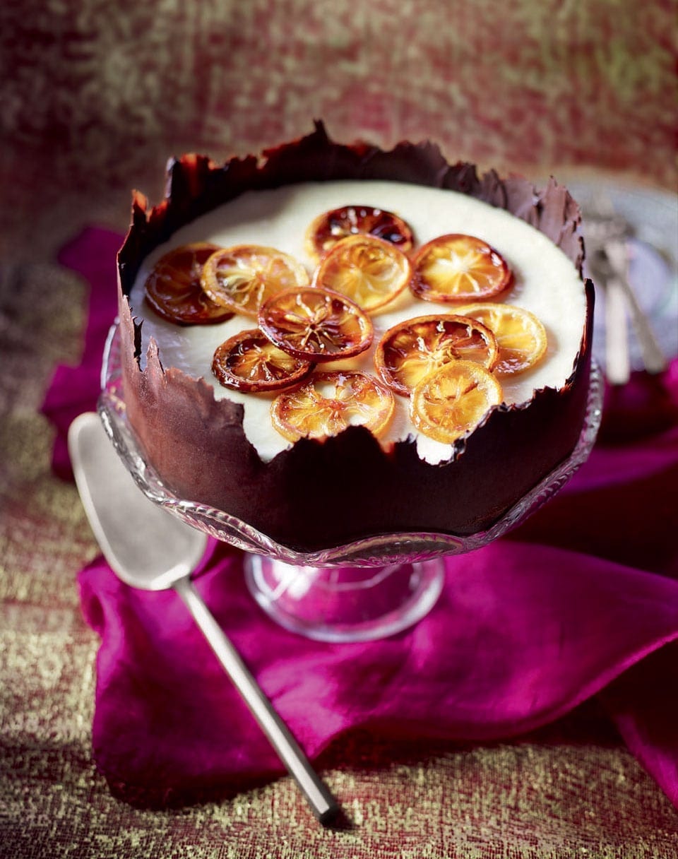 Frozen lemon soufflé in a chocolate shell recipe delicious. magazine