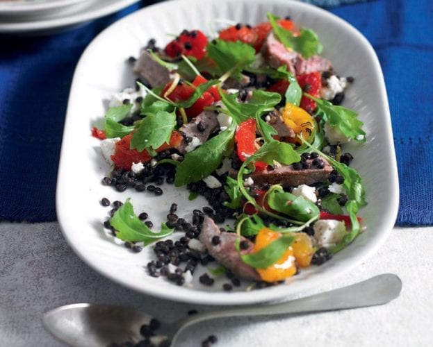Lamb and lentil salad
