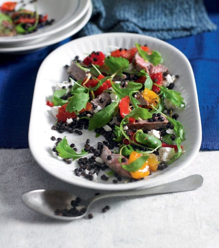 Lamb and lentil salad