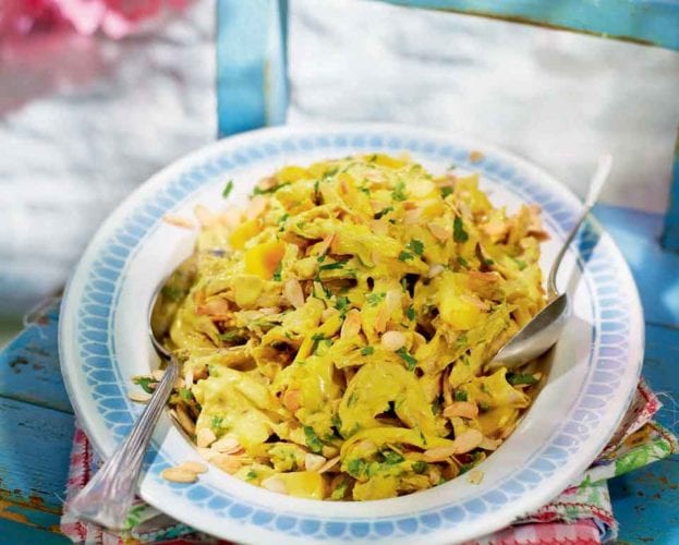 Coronation chicken with mango and lime