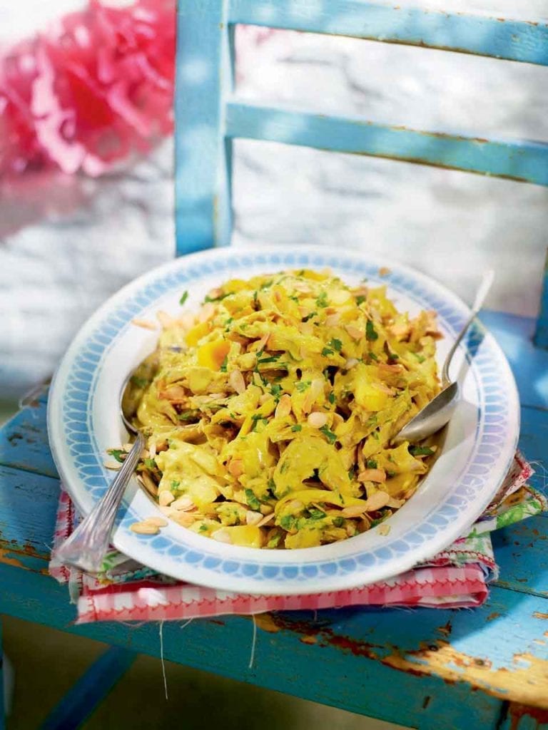Coronation chicken with mango and lime