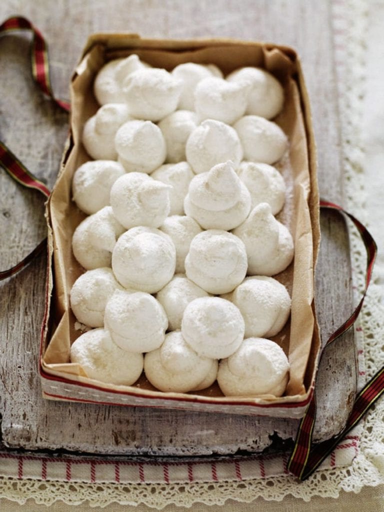 Marshmallow snowballs