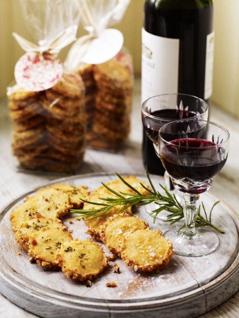 Cheese and rosemary sablés