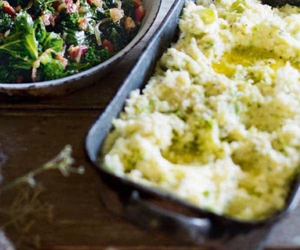 Parsnip and brussels sprout mash
