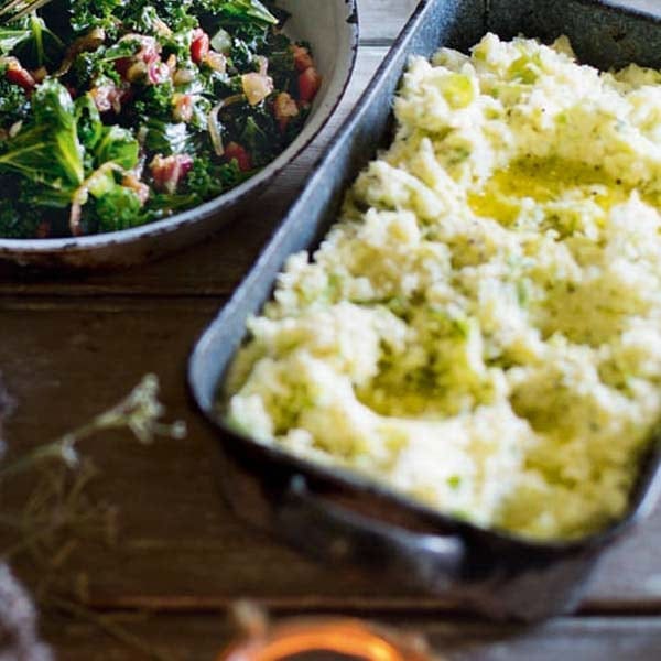 Parsnip and brussels sprout mash