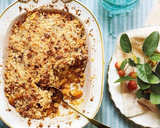 Confit parsnip and carrot crumble