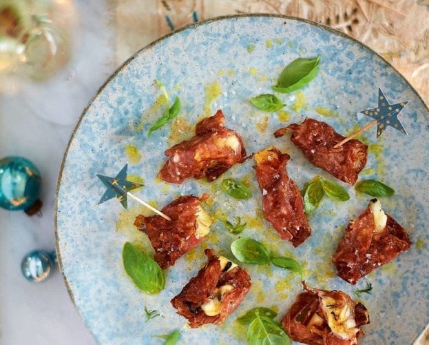 salami wrapped fennel