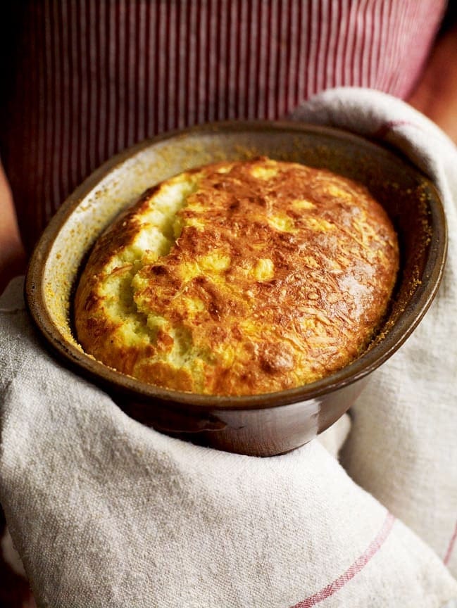 Savoury cheese pudding