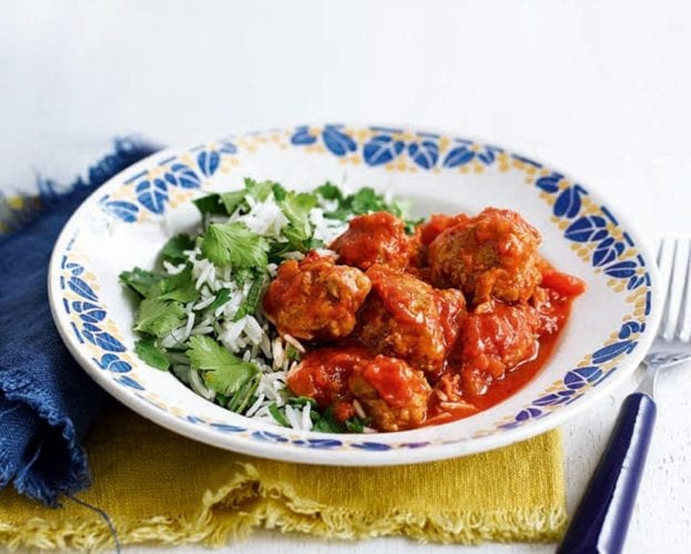 Frying pan meatball hotpot