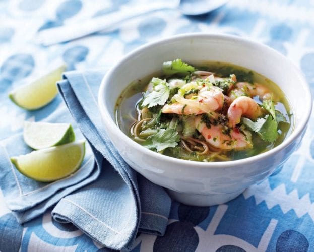 Prawn noodle soup