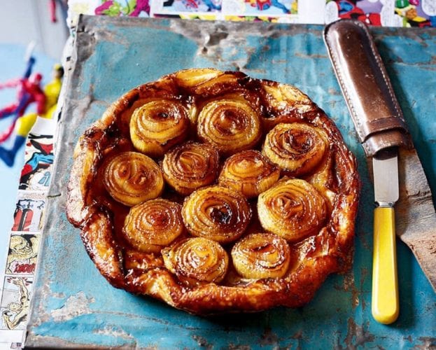 Caramelised onion tarte tatin