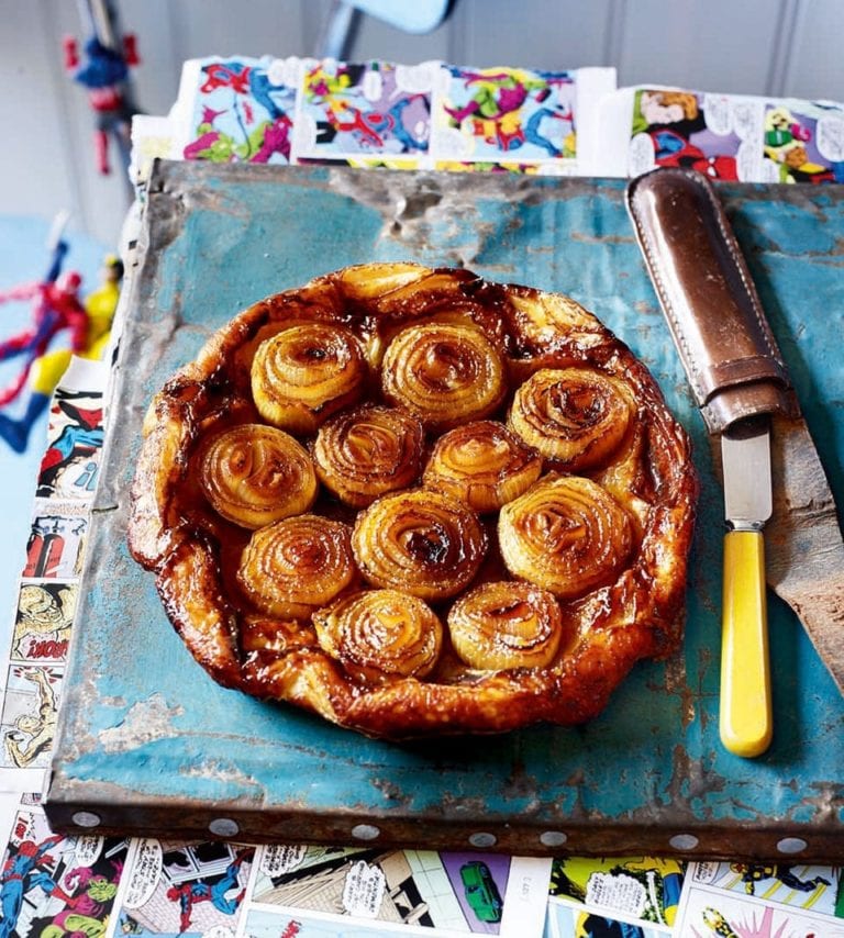 Caramelised onion tarte tatin