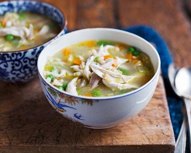 chicken and pearl barley broth