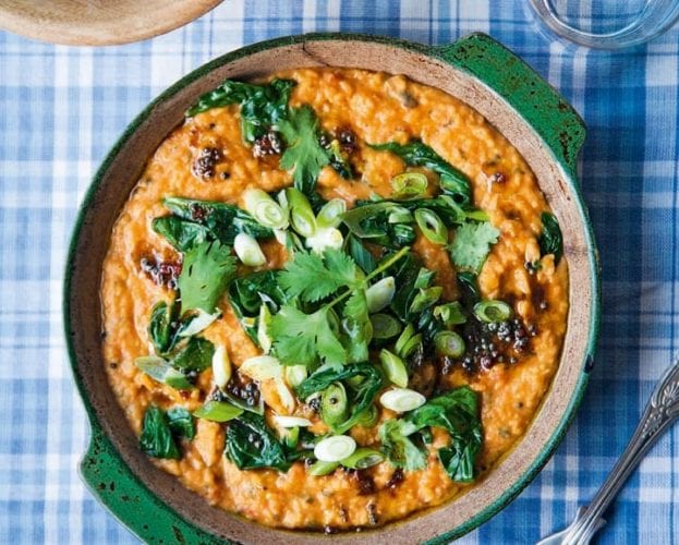 Roasted cauliflower dhal