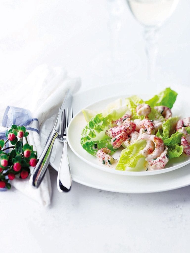 Crayfish and prawn cocktail salad