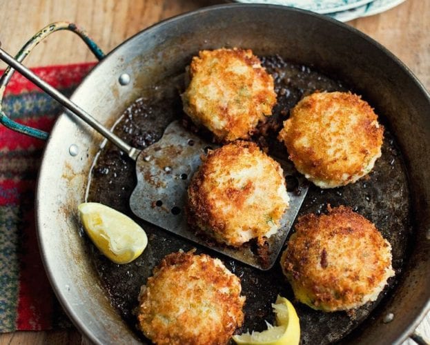 Hot-smoked salmon fishcakes