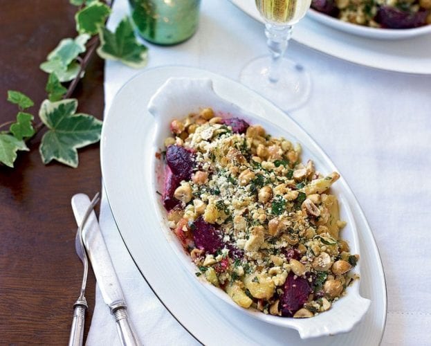 Confit parsnip and carrot crumble