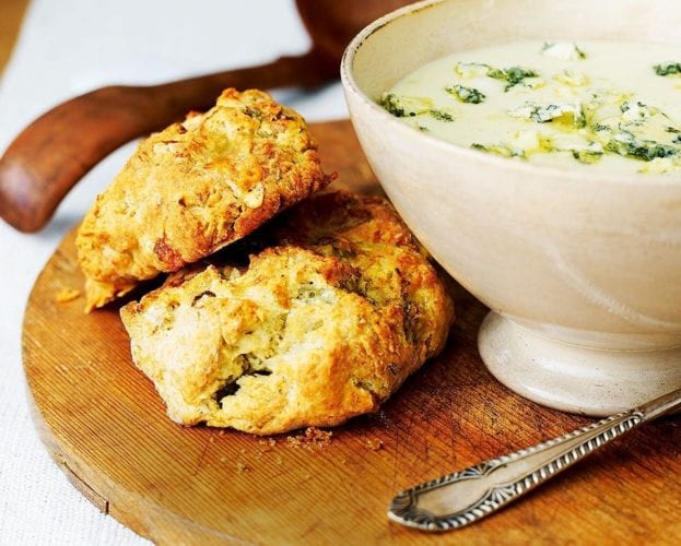 Potato and Stilton soup