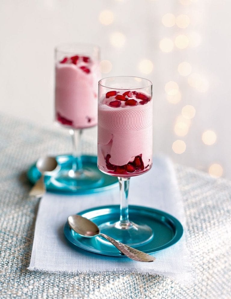 Pomegranate sorbet