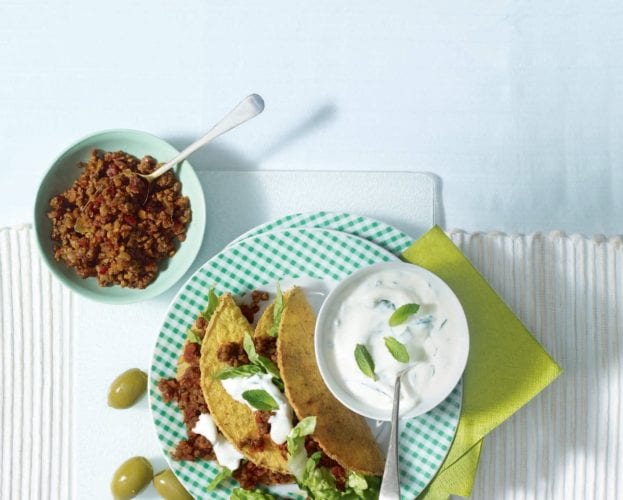 Harissa lamb tacos