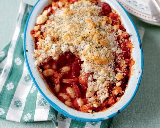 Spicy bean bake