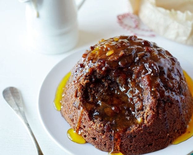 Ginger syrup steamed pudding