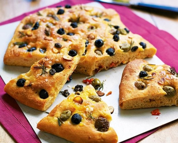 Olive and rosemary focaccia