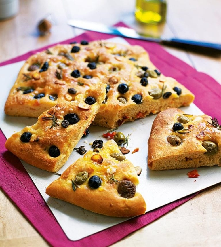 Olive and rosemary focaccia