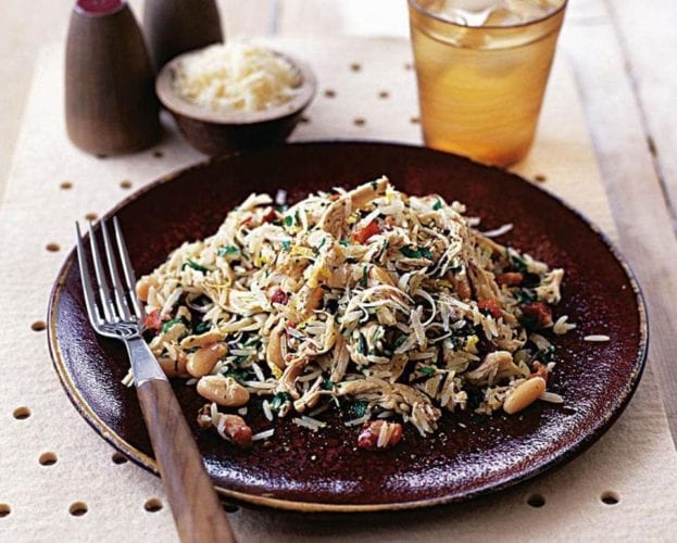 Herby chicken and lemon rice