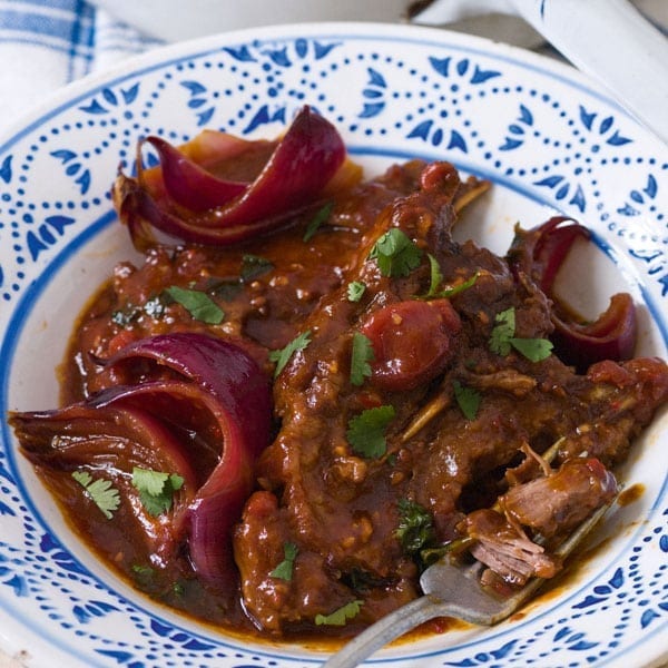 Braised Oriental lamb