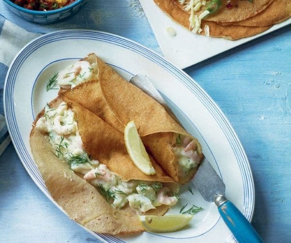 prawn pancakes