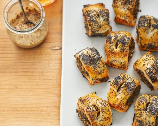 Haggis sausage rolls