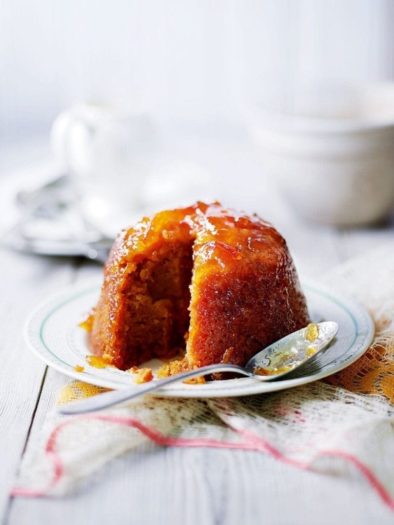 Steamed marmalade pudding