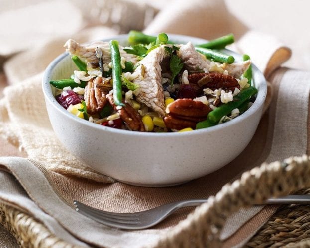 Wild rice and cranberry salad