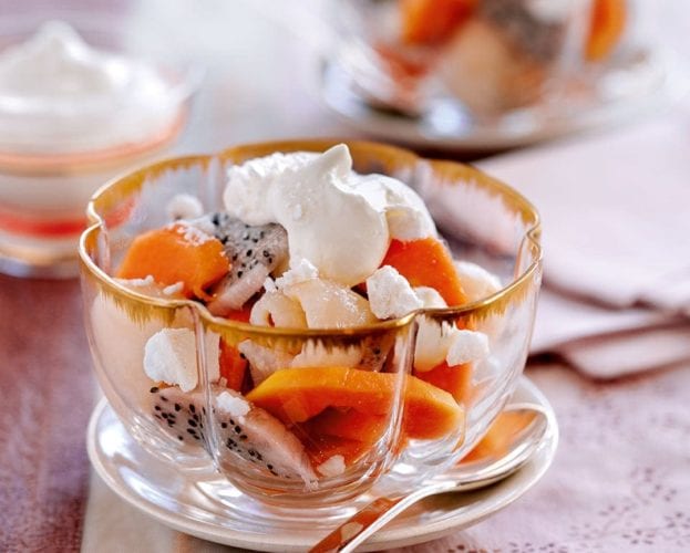 Orange and passion fruit salad