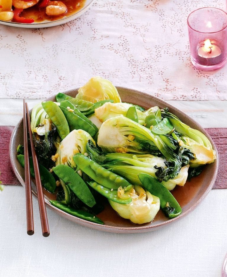 Stir-fried Chinese greens