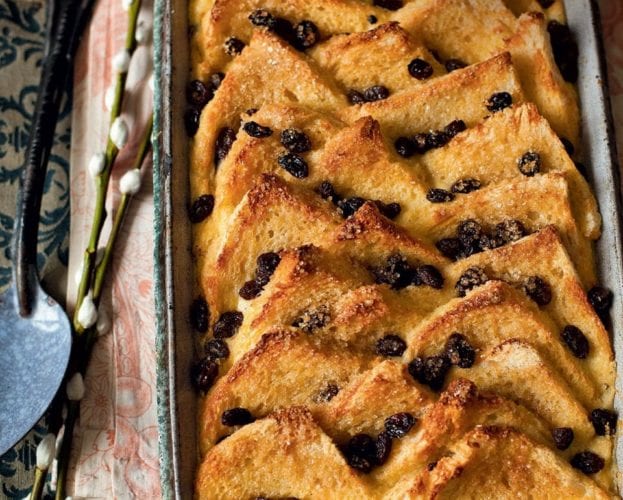 Classic bread and butter pudding