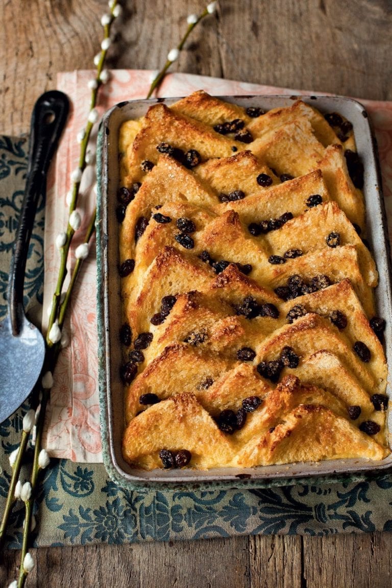 Classic bread and butter pudding