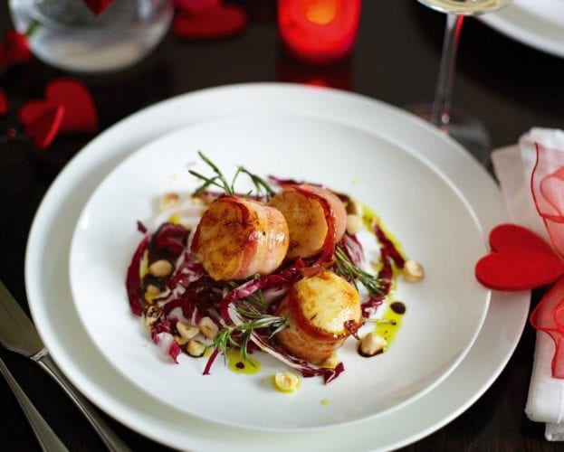 Rosemary seared scallops