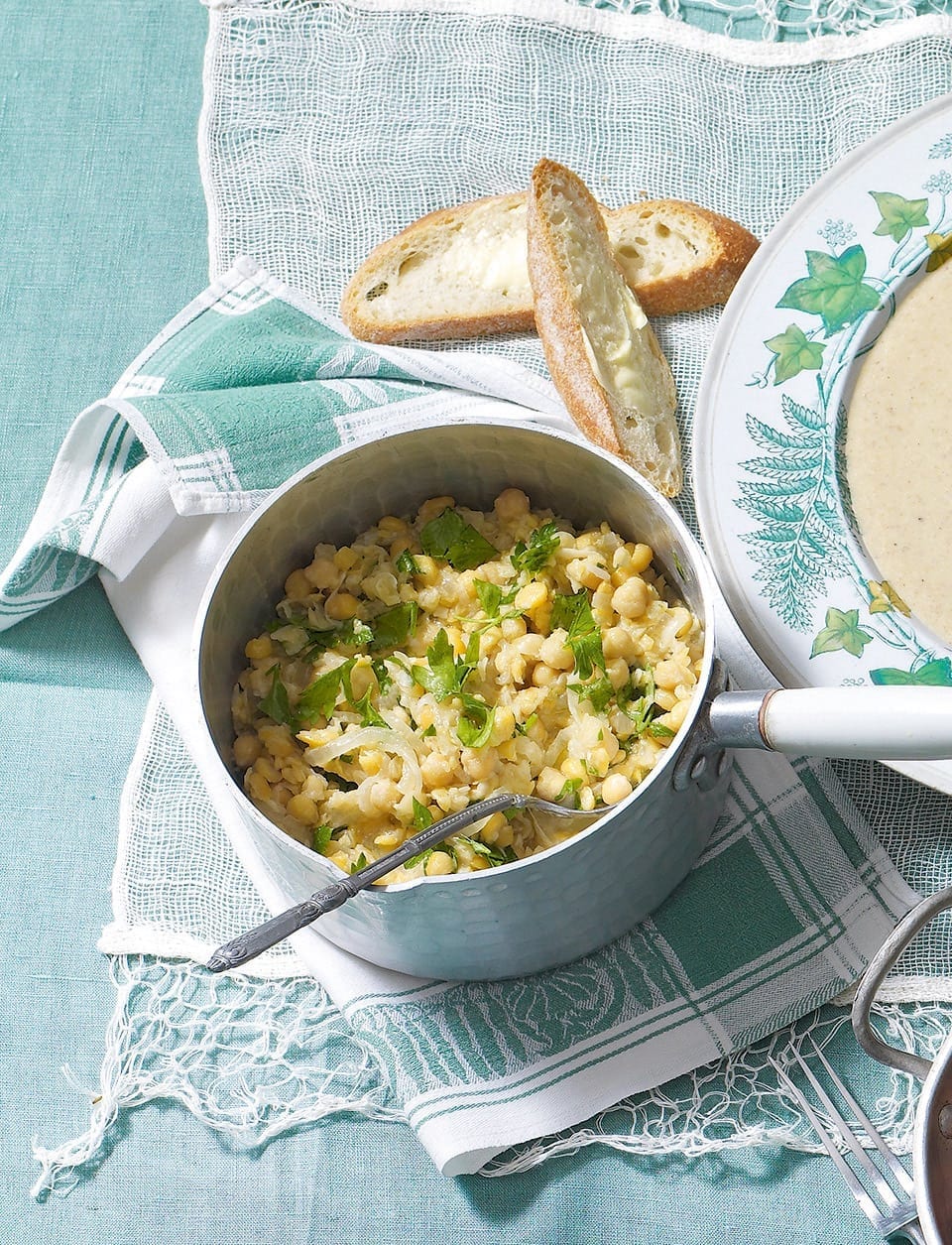 Roast garlic and chickpea mash recipe delicious. magazine