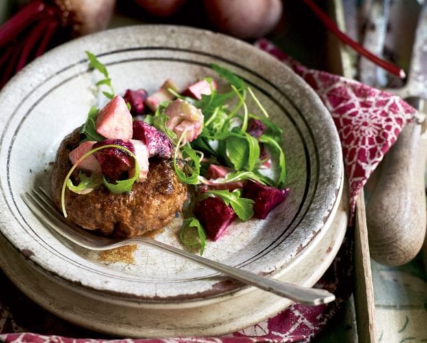 Pork and apple burgers