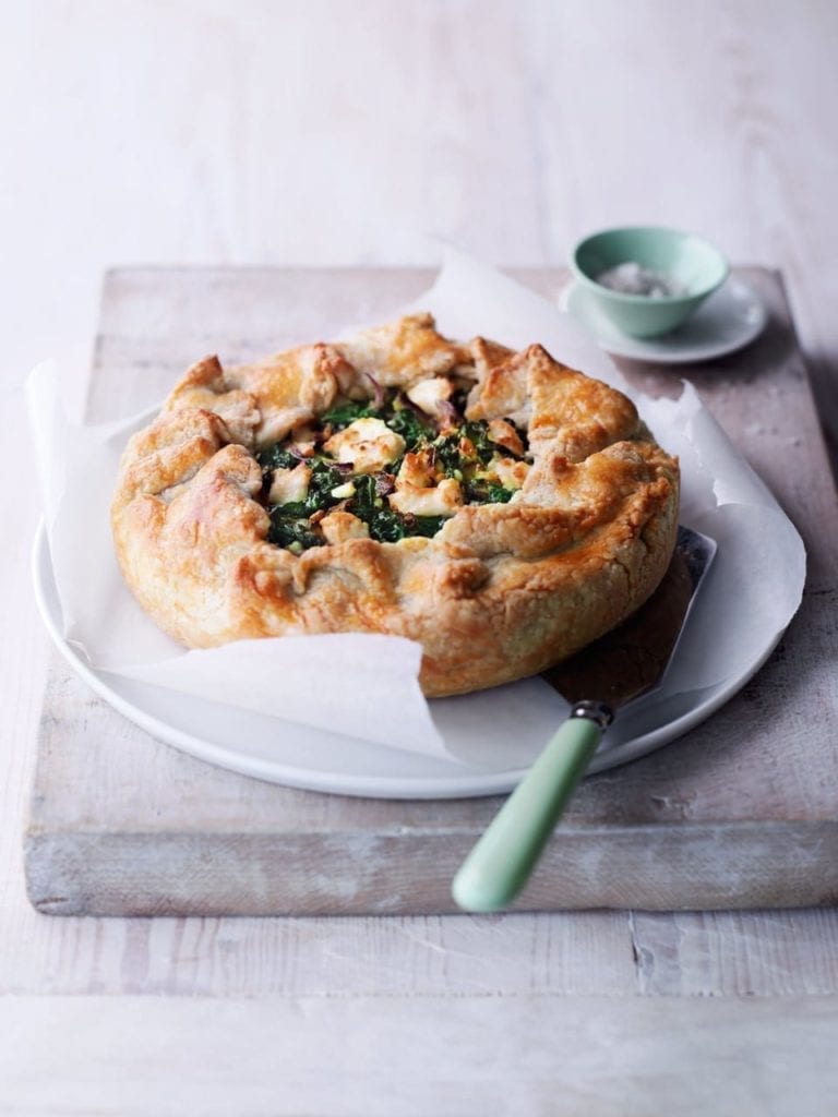 Spinach and feta tart