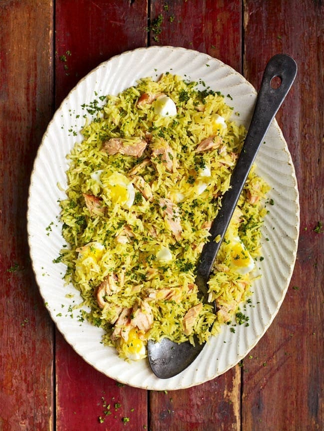 Hot-smoked salmon kedgeree