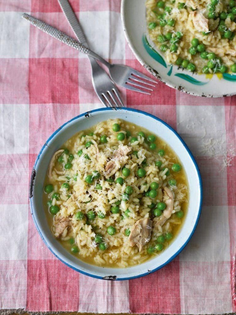 Pea risotto