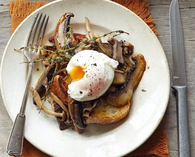 Cider and thyme mushrooms on toast