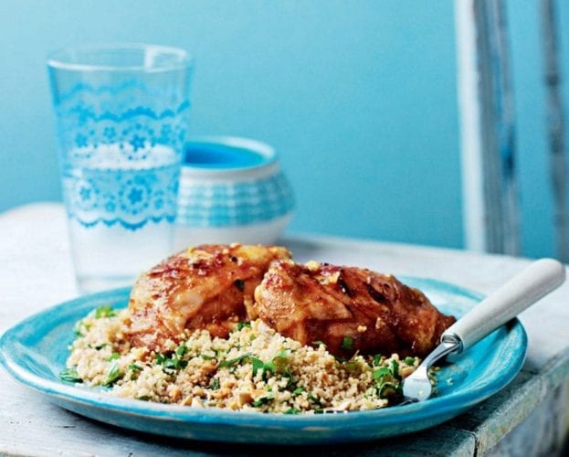 Chermoula chicken and nutty couscous