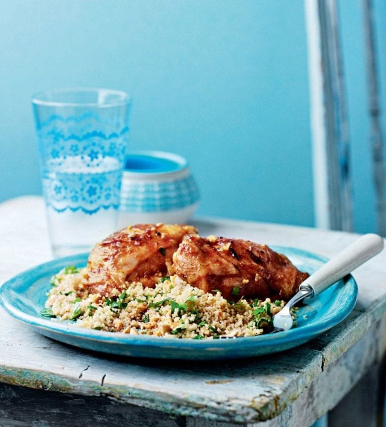 Chermoula chicken and nutty couscous