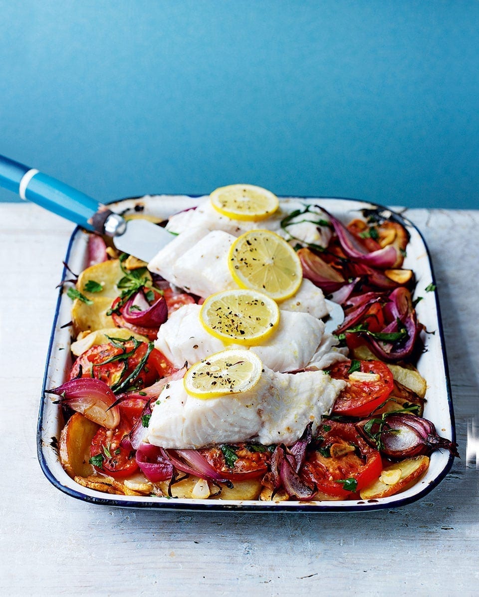One-pan roast fish recipe | delicious. magazine
