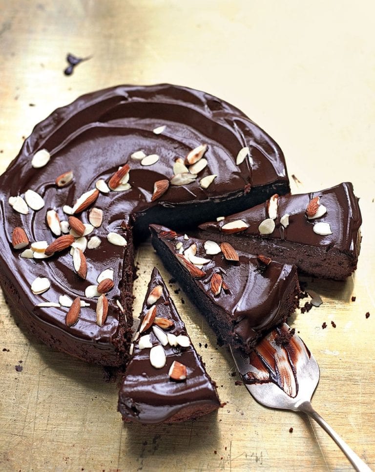 Amaretto and almond chocolate torte